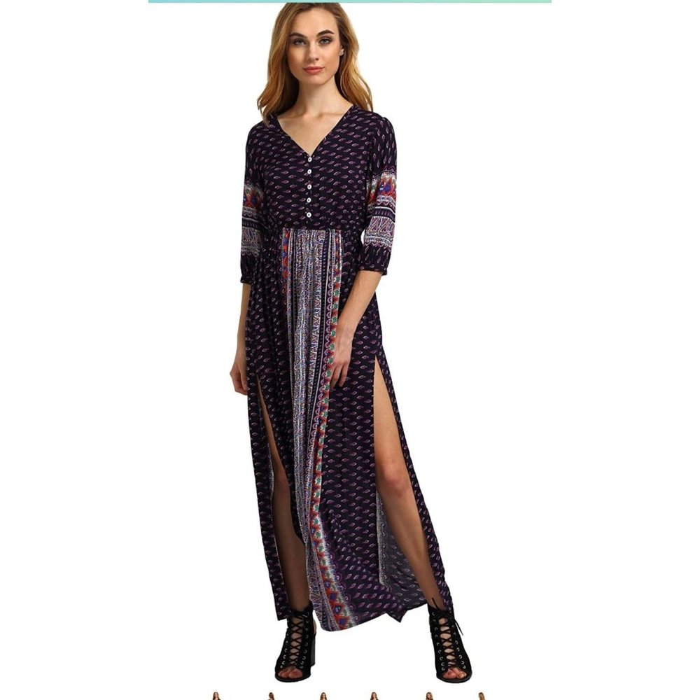 Bohemian Style Midi Dress Size XS